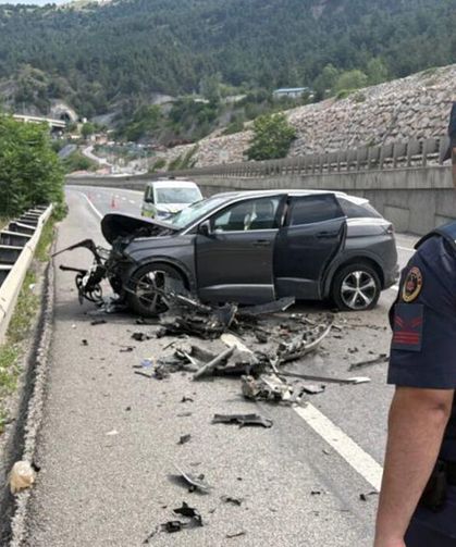Eskişehir karayolu üzerinde kaza: 2 yaralı