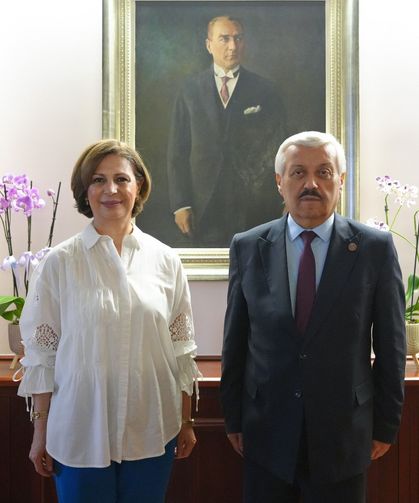 Esnaf Odaları Birliği yönetimi Başkan Ünlüce ile buluştu