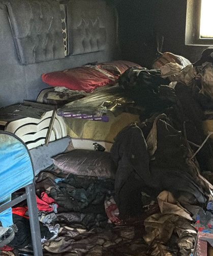 22 kişilik aile yangından son anda kurtuldu