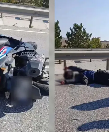 Eskişehir’de kontrolden çıkan motosiklet devrildi: 2 yaralı
