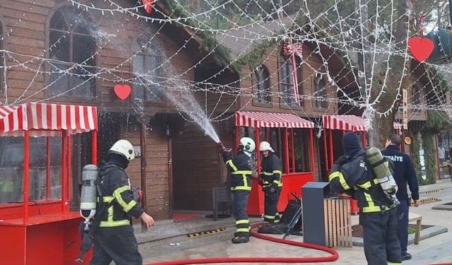 Kulübede çıkan yangın panik yarattı