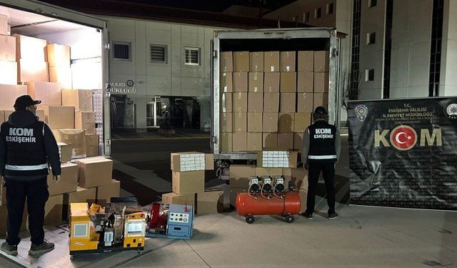 Eskişehir’de dev kaçak tütün operasyonu!