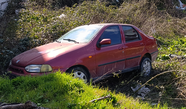 Bursa’da şarampole uçan araçtaki baba ve oğlu yaralandı