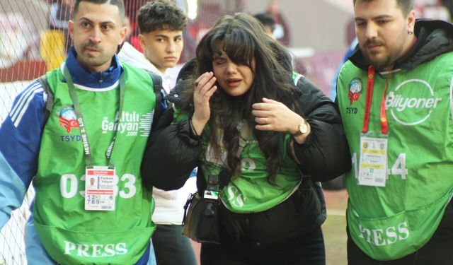 Eskişehirspor maçında talihsiz kaza