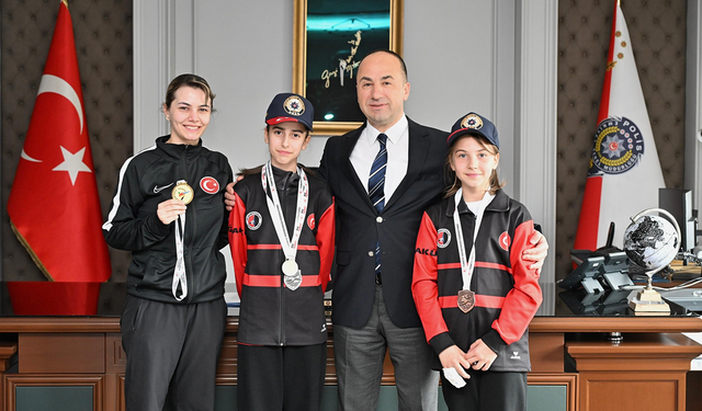 Emniyet Müdürü Tolga Yılmaz genç sporcuları ağırladı