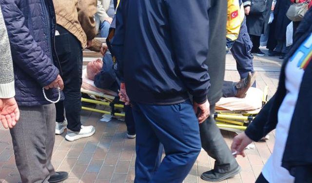 Eskişehir'de düşerek yaralanan vatandaşa sağlık ekipleri müdahale etti