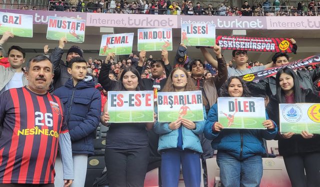 Gazi Mustafa Kemal Anadolu Lisesi'nden Eskişehirspor'a destek