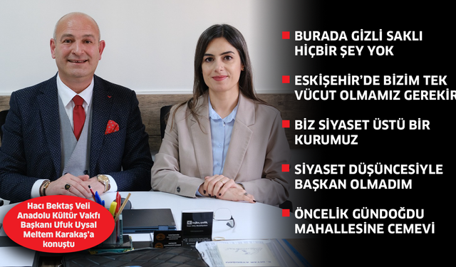 "Hedefim Alevilerin birlik ve beraberliğini sağlamak"