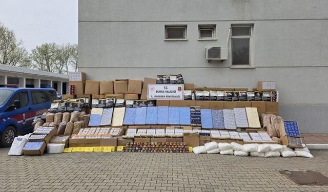 Bursa'da kaçakçılık operasyonu: 3 şüpheli hakkında işlem başlatıldı