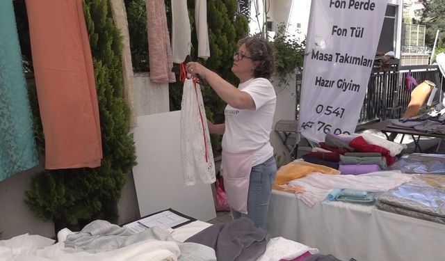 Ev hanımlarının atölyesinden çıkan ürünler ÇARPA'da satılıyor