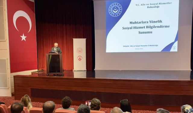 Eskişehir'de muhtarlar, kadına yönelik şiddetle ilgili bilgilendirildi