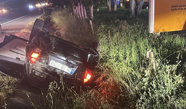 Ankara-Eskişehir yolunda korkutan kaza: 2 yaralı