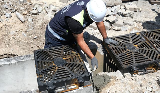 5 ayda 193 yeni yağmur suyu ızgarası yapıldı