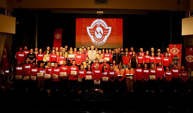 OBAK ailesi büyüyor: 57 gönüllü sertifikalarını aldı