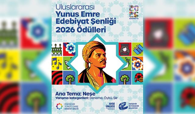 Uluslararası Yunus Emre Edebiyat Şenliği Edebiyat 2026 Ödülleri için başvurular devam ediyor