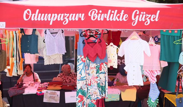 Odunpazarı’nda el emeği ürünler satışa sunuldu