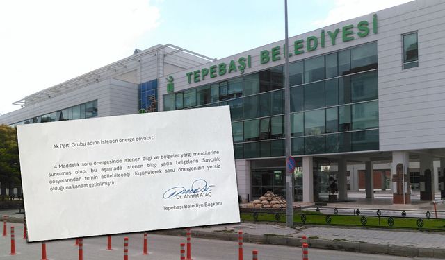 AK Partili Tunç'dan Tepebaşı Belediyesi'ne 'şeffaflık' tepkisi: Belgeler neden açıklanmıyor?