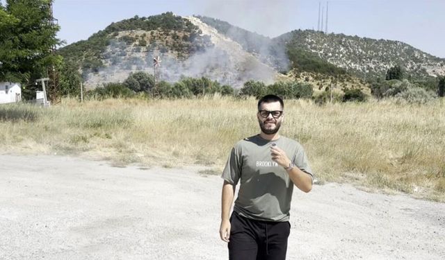 Eskişehir-Kütahya yolunda yangın paniği: Vatandaş gazeteci gibi anons yaptı