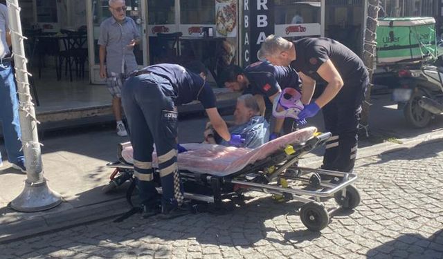 Eskişehir'de kaldırımda talihsiz kaza