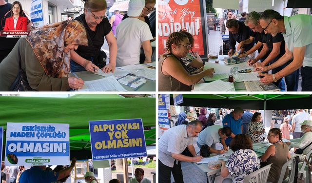 Eskişehir halkı Alpu için ayakta: İmza kampanyasına yoğun ilgi