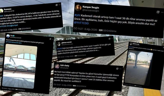 Eskişehir’de YHT yolcuları isyan etti: Saatler süren gecikme