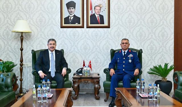 Hava Korgeneral Erdoğan Gür’den Vali Dr. Erdinç Yılmaz’a ziyaret