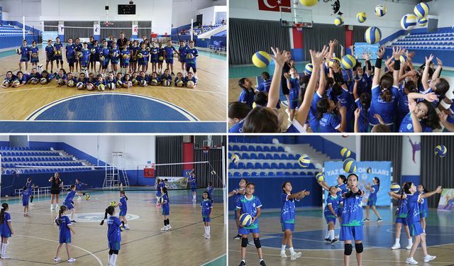 Odunpazarı’nda Voleybol Yaz Spor Okulu’na büyük ilgi