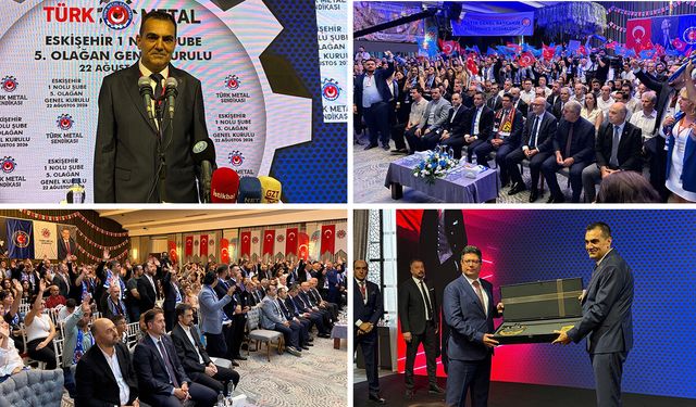 Türk Metal Eskişehir Şubesi'nde kongre heyecanı: Orhan Demir güven tazeledi