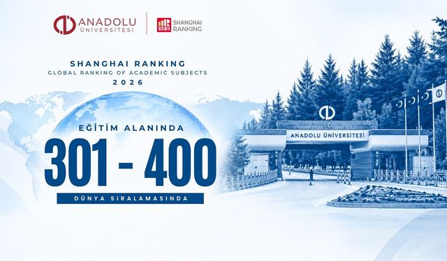 Anadolu Üniversitesi’nden uluslararası başarı! Dünya sıralamasında ilk 400’de