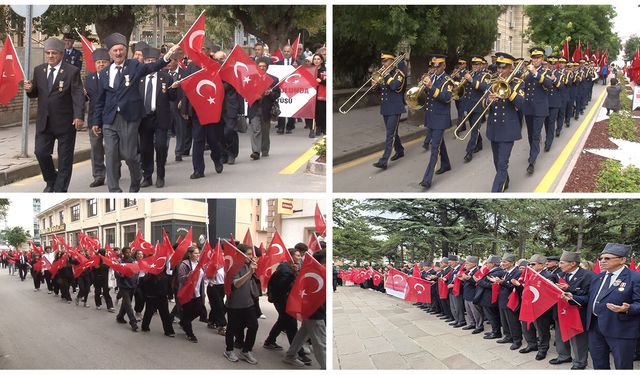 Eskişehir’de duygu dolu Gaziler Günü yürüyüşü