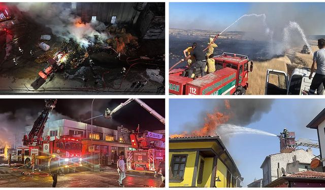 Eskişehir’in son iki ayda korkutan yangın bilançosu