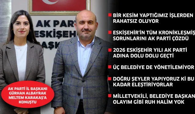 "Eskişehir'in tüm kronikleşmiş sorunlarını çözen AK Parti'dir"