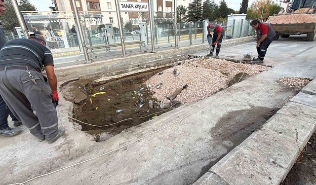 Eskişehir'de 3 gündür süren doğalgaz hattındaki sızıntı tamir edildi