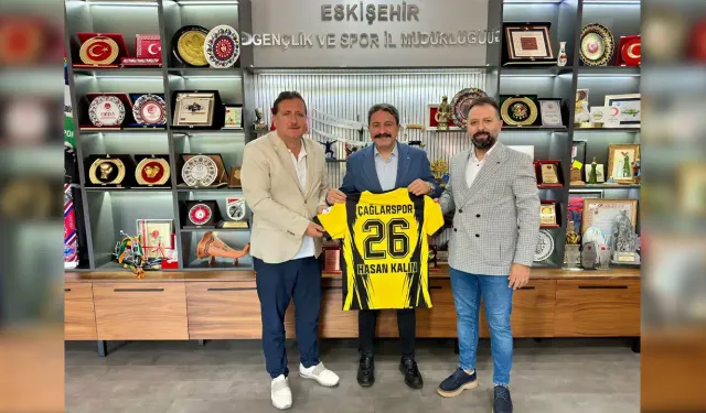 Çağlarspor’dan, Eskişehir Gençlik ve Spor İl Müdürü Hasan Kalın’a ziyaret
