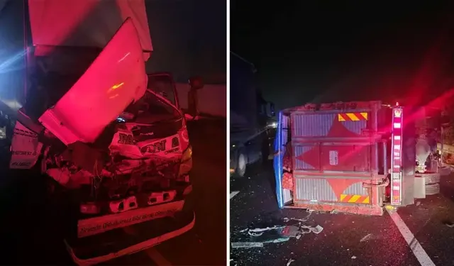 Eskişehir-Bozüyük yolunda trafik kazası: Kamyon tıra çarptı