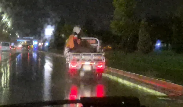 Eskişehir trafiğinde pes dedirten görüntü!