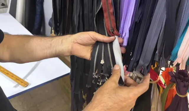 Eskişehir'de kışlık kıyafetler dolaptan çıktı, fermuar tamircilerinin işi yoğunlaştı