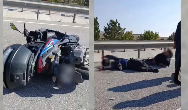 Eskişehir’de kontrolden çıkan motosiklet devrildi: 2 yaralı