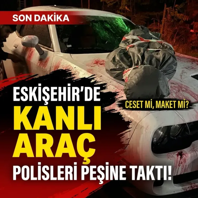 Eskişehir'de kanlı araç polisleri peşine taktı
