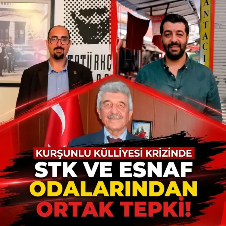 Kurşunlu Külliyesi krizinde STK ve esnaf odalarından ortak tepki