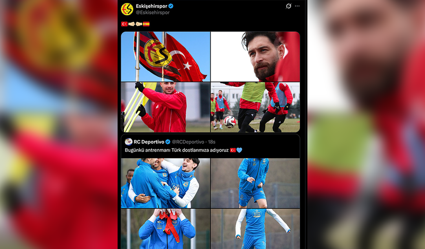Deportivo’nun mesajına Eskişehirspor’dan dostça yanıt