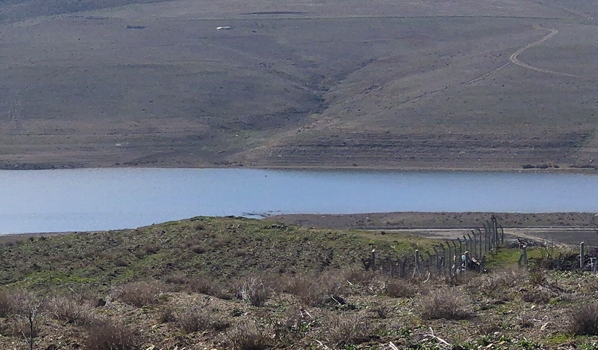 Eskişehir'de Keskin Barajı'nın su seviyesi alarm veriyor
