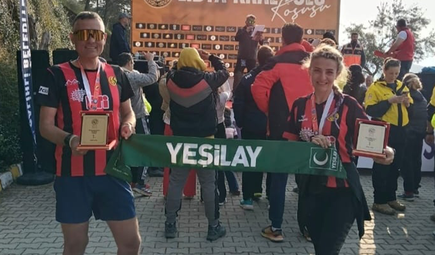 Lidya Kral Yolu Koşusu'nda Eskişehirli atletler dikkat çekti