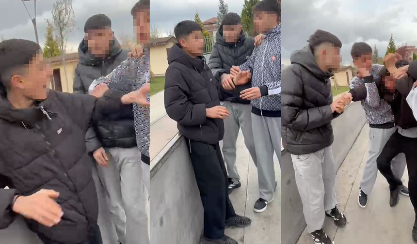 Eskişehir'de akran şiddeti: O görüntüler kamerada