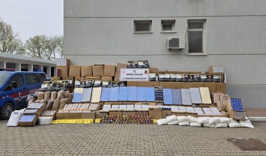 Bursa'da kaçakçılık operasyonu: 3 şüpheli hakkında işlem başlatıldı