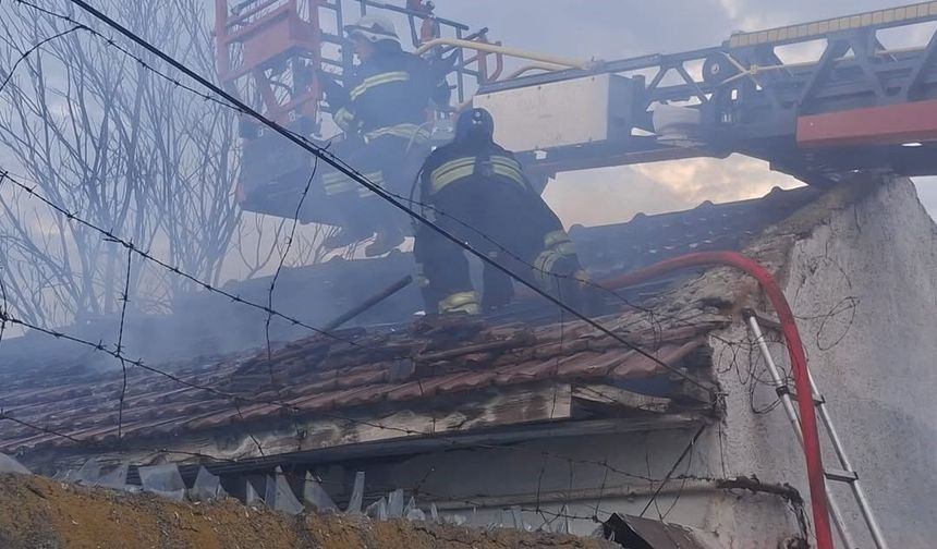 Eskişehir'de müstakil evde yangın çıktı!