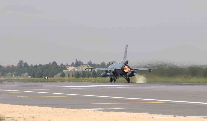 Efes 2026 için F-16'lar Eskişehir'den böyle havalandı