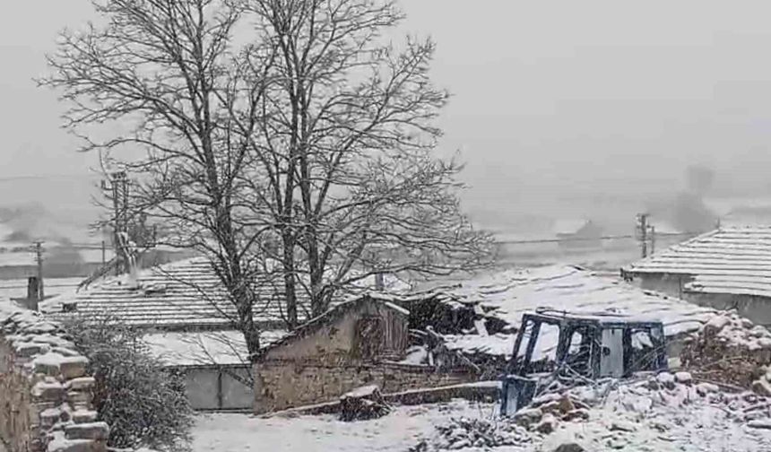 Eskişehir'in kırsalı mayıs ayında beyaza büründü