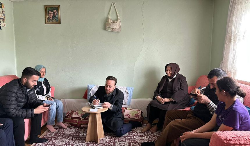 AK Partili Gürcan'dan ev ziyaretleri