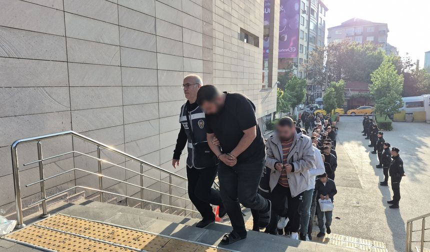 Eskişehir merkezli yasa dışı bahis operasyonu: 45 şüpheli adliyeye sevk edildi